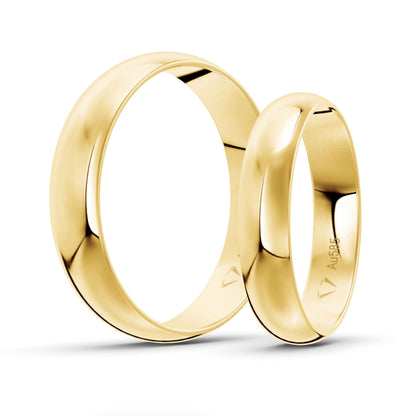 Klassisch 4.0 mm + 5.0 mm 585 / Gelbgold