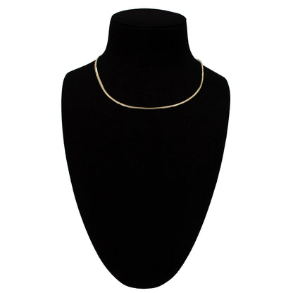 Halskette 14 Karat 585 Goldkette Schlangenkette – Echtgold Damen Halskette