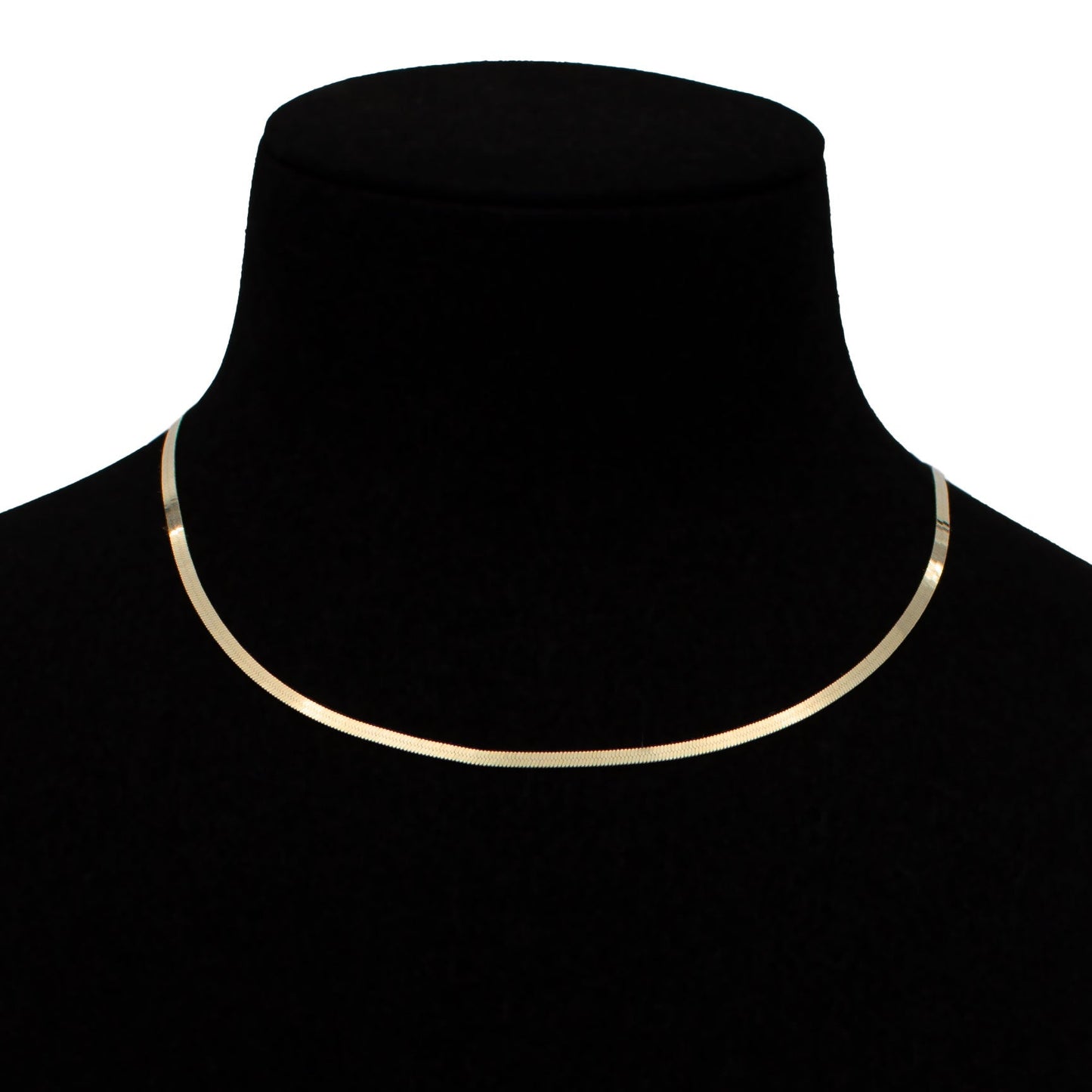 Halskette 14 Karat 585 Goldkette Fischgretenkette – Echtgold Damen Halskette