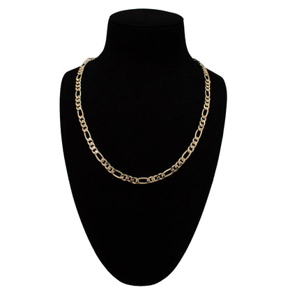 Halskette 14 Karat 585 Goldkette Figarokette – Echtgold Unisex Halskette