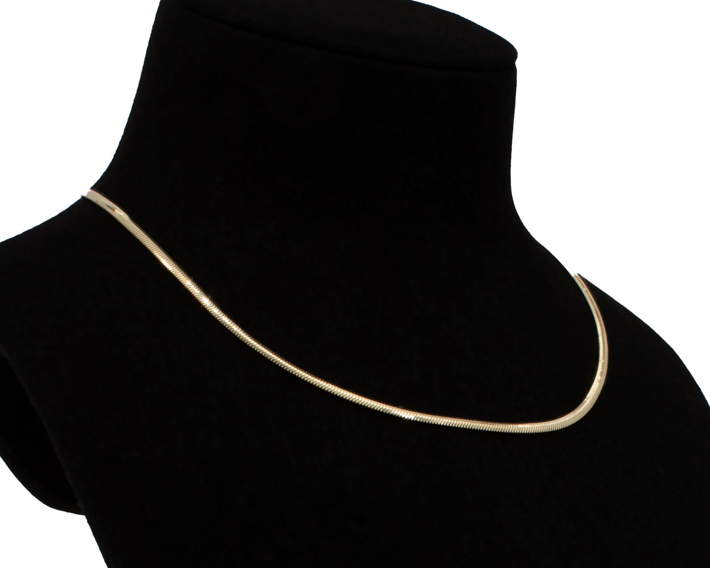 Halskette 14 Karat 585 Goldkette Schlangenkette – Echtgold Damen Halskette