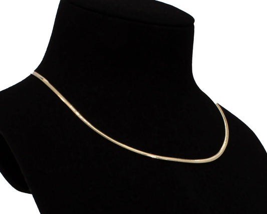 Halskette 14 Karat 585 Goldkette Schlangenkette – Echtgold Damen Halskette