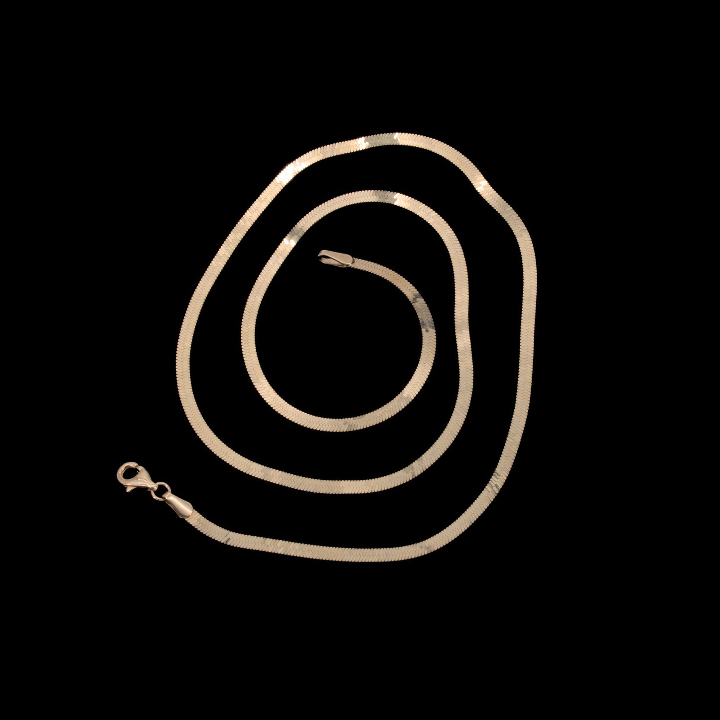 Halskette 14 Karat 585 Goldkette Fischgretenkette – Echtgold Damen Halskette