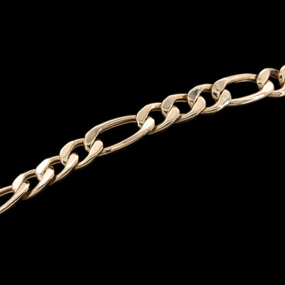 Halskette 14 Karat 585 Goldkette Figarokette – Echtgold Unisex Halskette