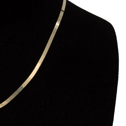 Halskette 14 Karat 585 Goldkette Fischgretenkette – Echtgold Damen Halskette