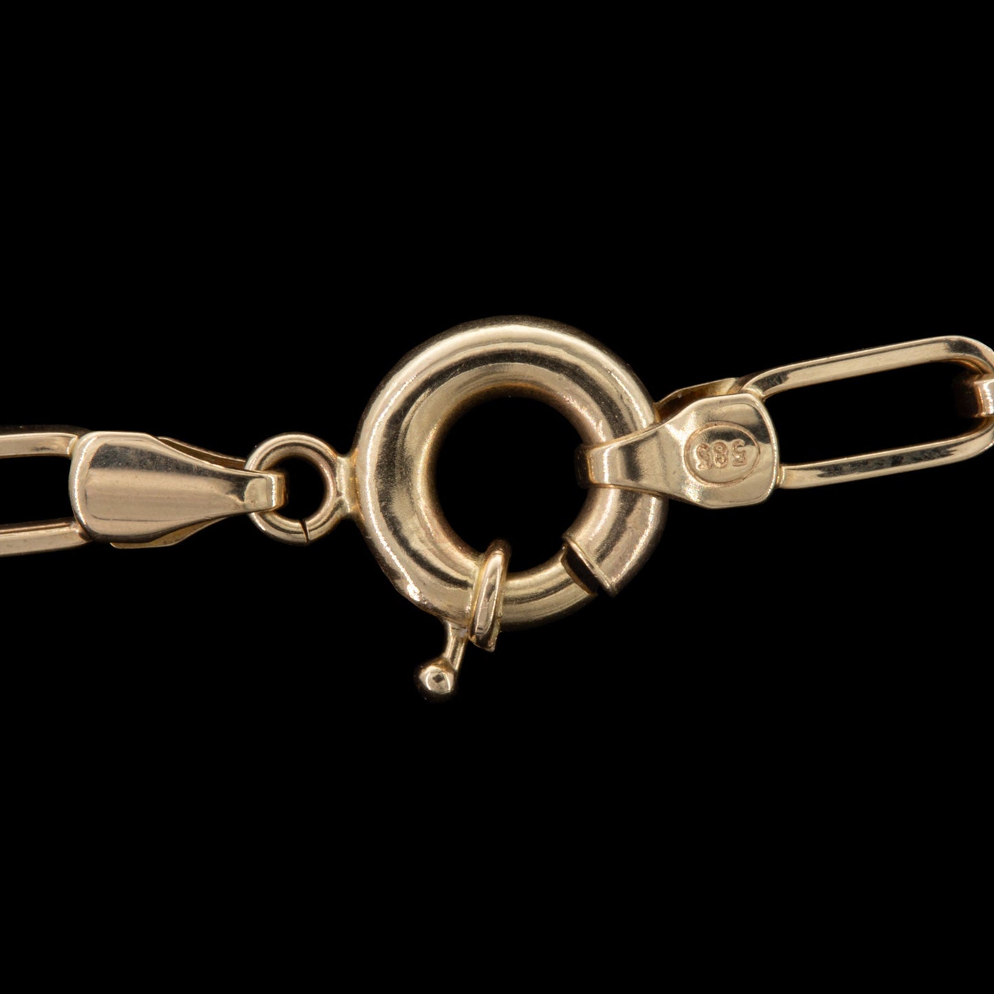 Halskette 14 Karat 585 Goldkette Ankerkette – Echtgold Damen Halskette
