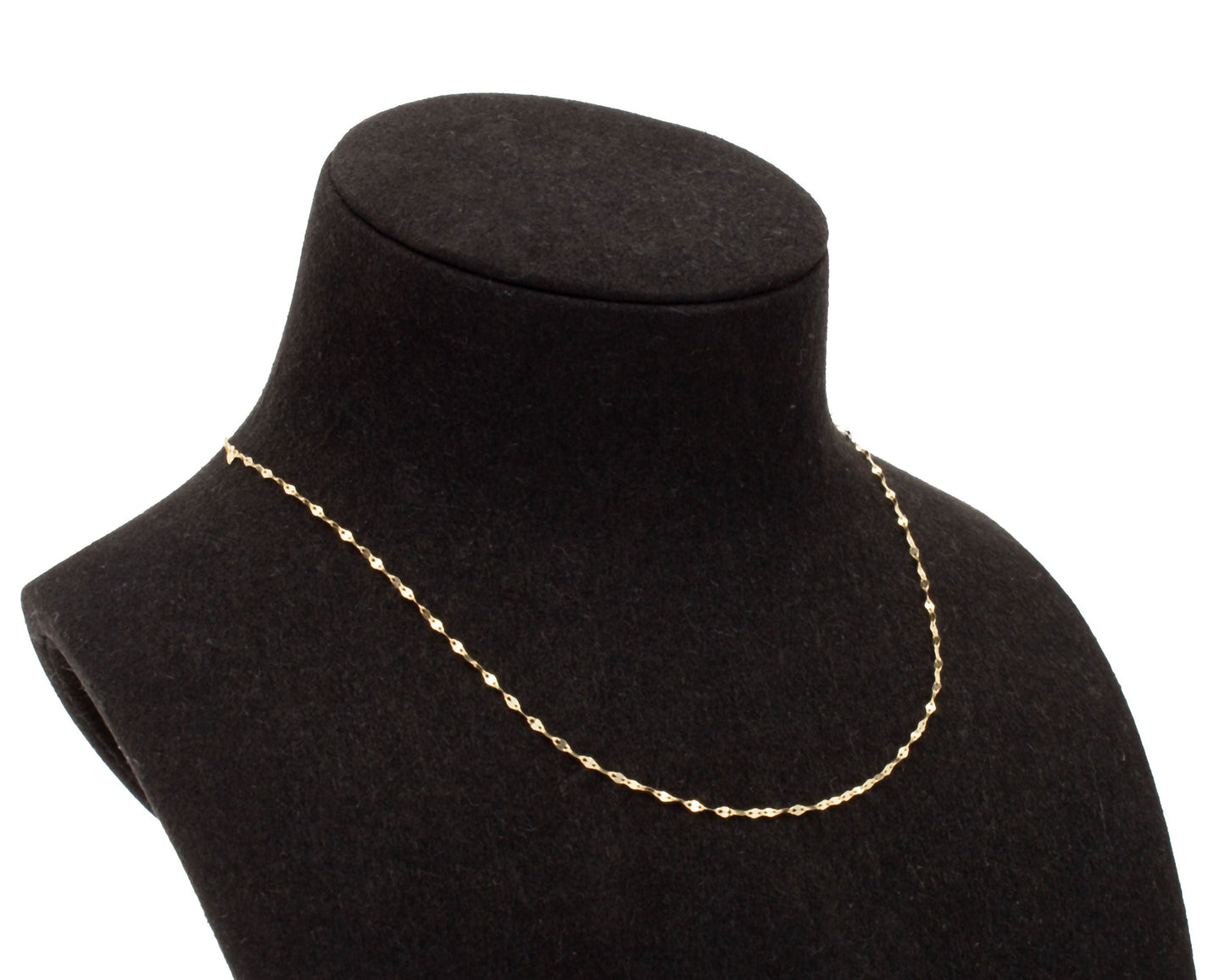 Halskette 14 Karat 585 Goldkette Modell "Rombo" – Feine Echtgold Damen Halskette