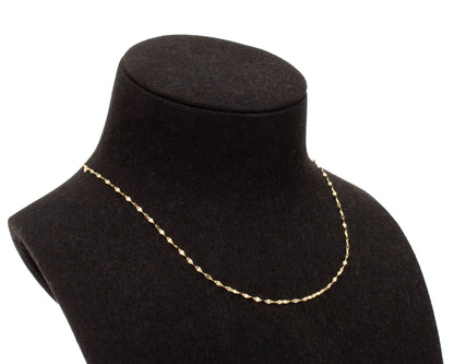 Halskette 14 Karat 585 Goldkette Modell "Rombo" – Feine Echtgold Damen Halskette
