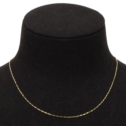 Halskette 14 Karat 585 Goldkette Modell "Rettangolo" – Feine Echtgold Damen Halskette