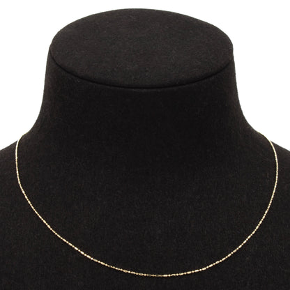 Halskette 14 Karat 585 Goldkette Modell "Punkt-Strich" – Feine Echtgold Damen Halskette
