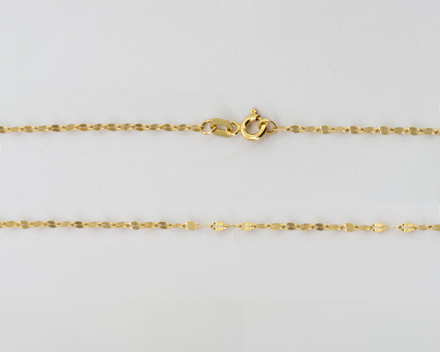 Halskette 14 Karat 585 Goldkette Modell "Rombo" – Feine Echtgold Damen Halskette