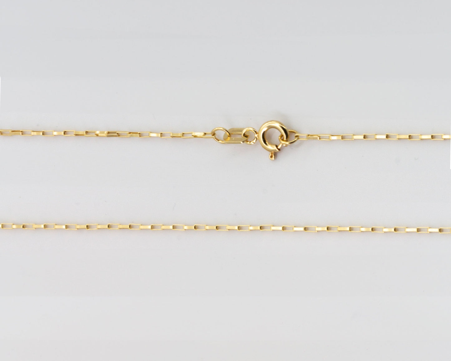 Halskette 14 Karat 585 Goldkette Modell "Rettangolo" – Feine Echtgold Damen Halskette