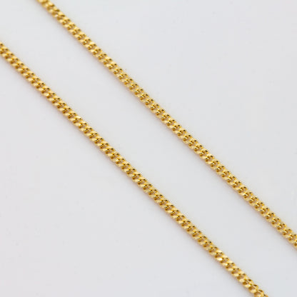 Halskette 14 Karat 585 Goldkette Modell "Panzer"  – Feine Echtgold Damen Halskette