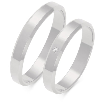 Aurum 3.50 mm + 3.50 mm - 0,01 ct. Diamanten