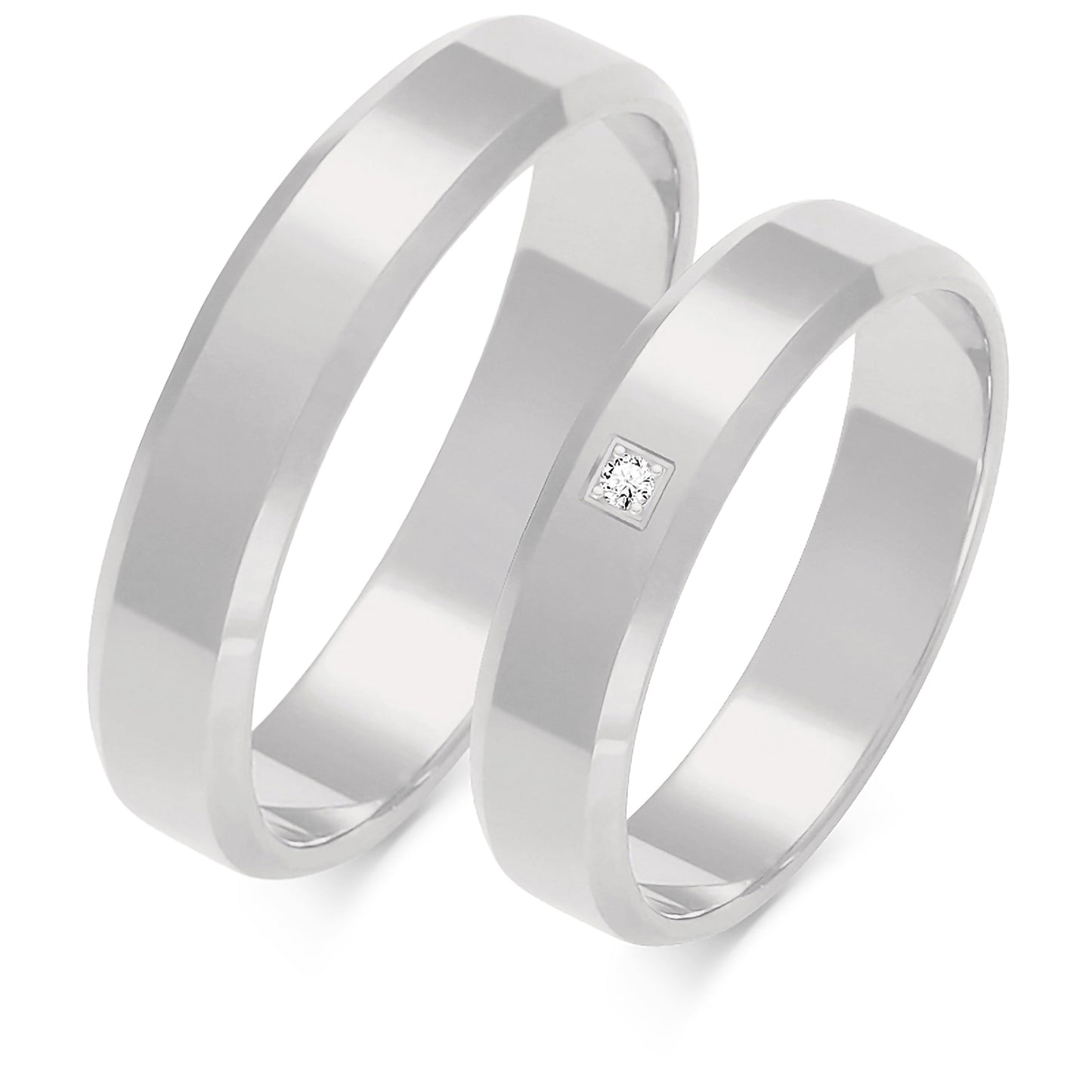Aurum 4.50 mm + 4.50 mm - 0,005 ct. Diamanten