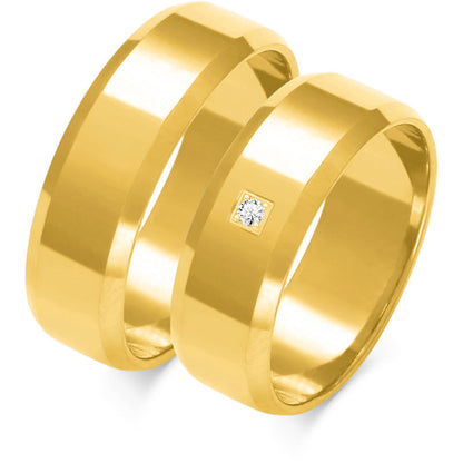 Aurum 6.50 mm + 6.50 mm - 0,014 ct. Diamanten