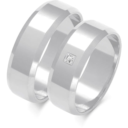 Aurum 6.50 mm + 6.50 mm - 0,014 ct. Diamanten