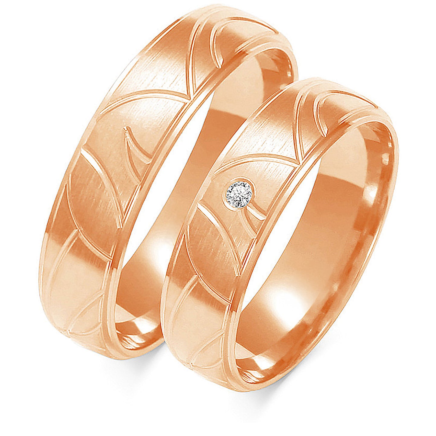 Florentina 5.50 mm + 5.50 mm - 0,022 ct. Diamanten