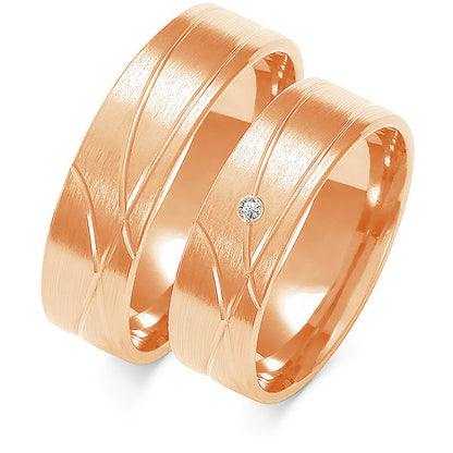 Infinita 6.00 mm + 6.00 mm - 0,014 ct. Diamanten
