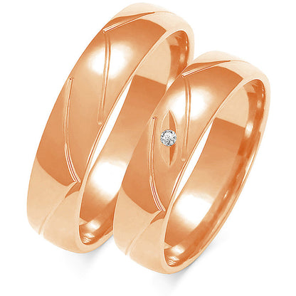 Lucian 5.00 mm + 5.00 mm - 0,014 ct. Diamanten