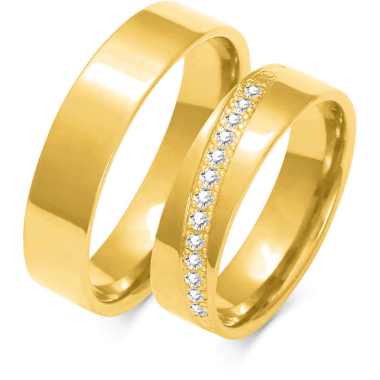Lumière 5.00 mm + 5.00 mm - 0,182 ct. Diamanten