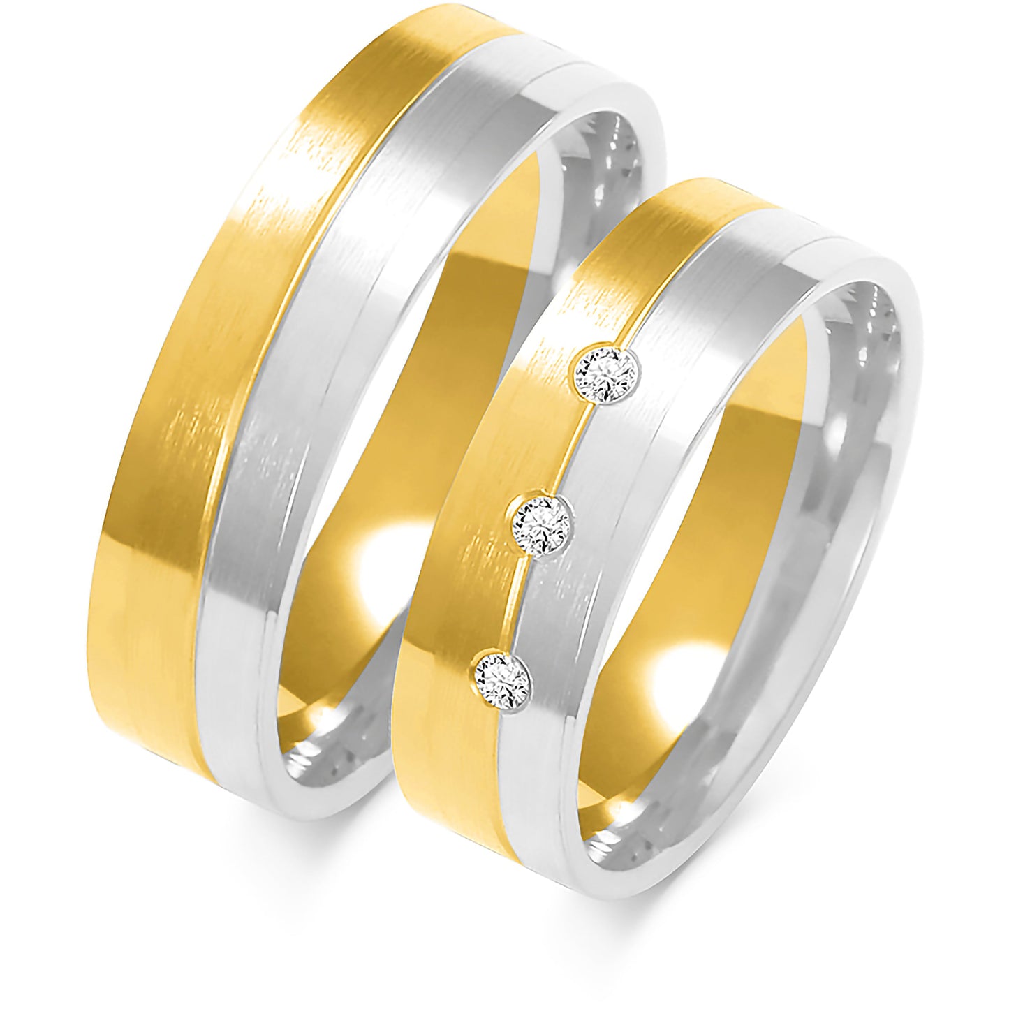 Vittoria 6.00 mm + 6.00 mm - 0,042 ct. Diamanten