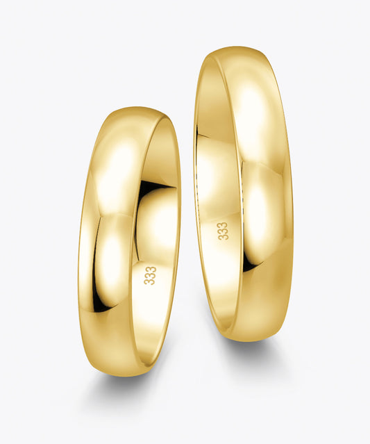 Klassisch 4.0 mm + 4.0 mm 333 / Gelbgold