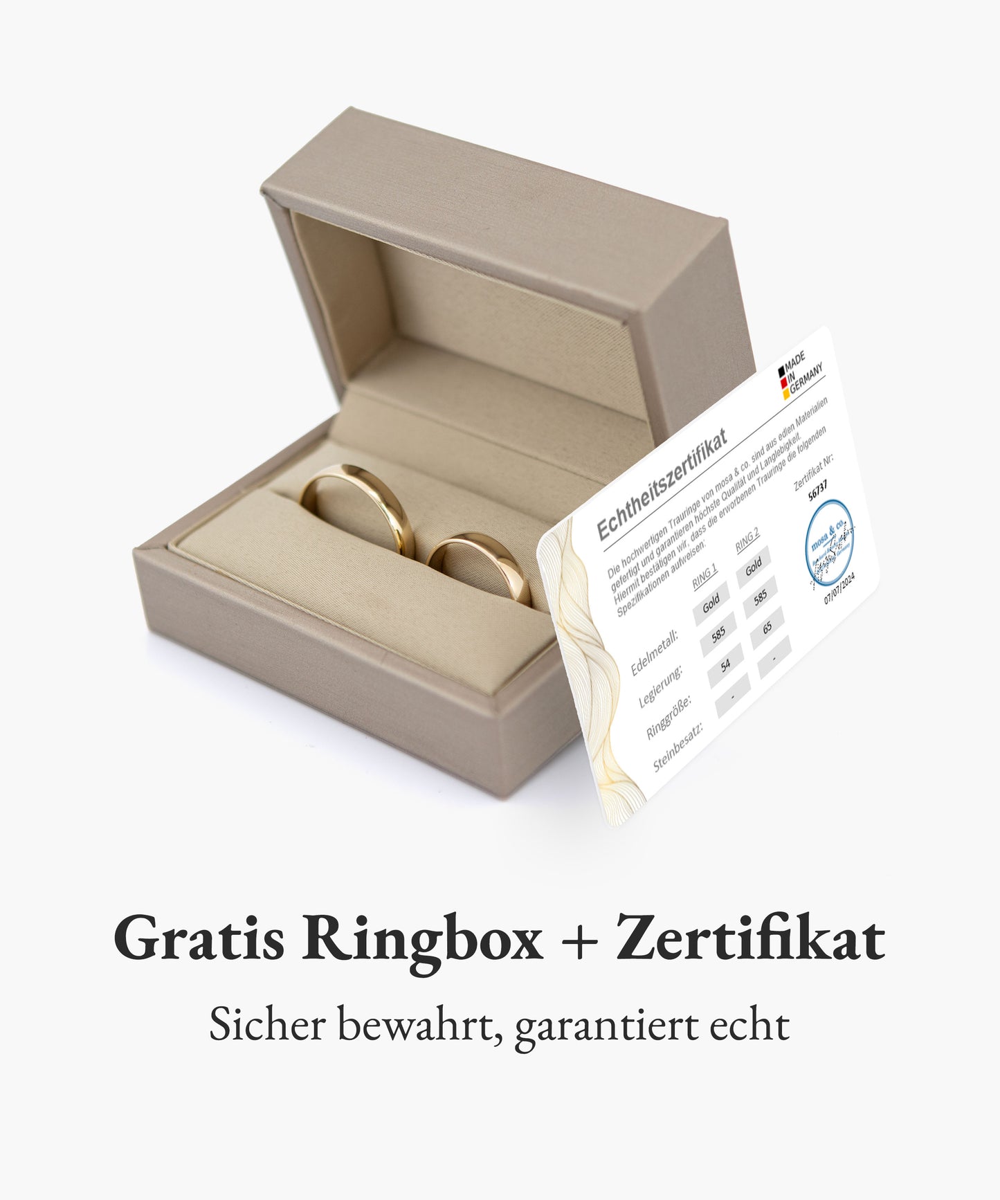 Klassisch 4.0 mm + 4.0 mm 585 / Gelbgold