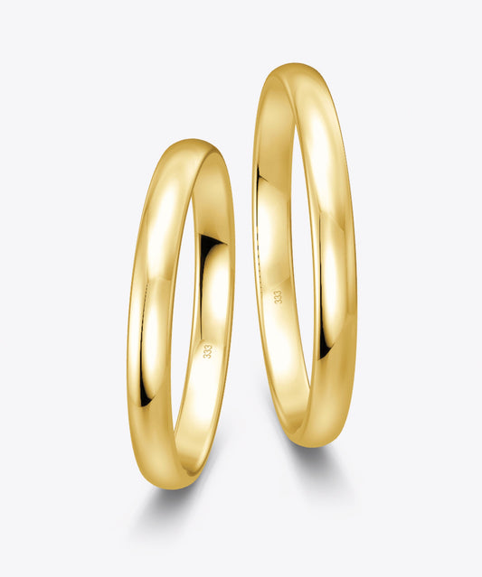 Klassisch 2.5 mm + 2.5 mm 333 / Gelbgold