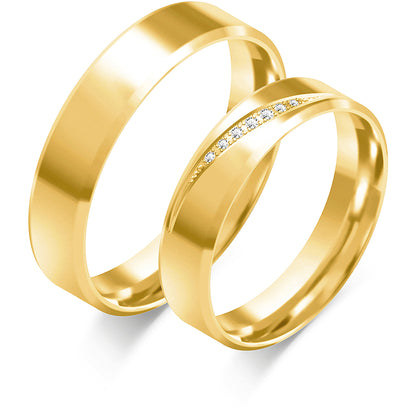 Mirabelle 5.00 mm + 5.00 mm - 0,055 ct. Diamanten