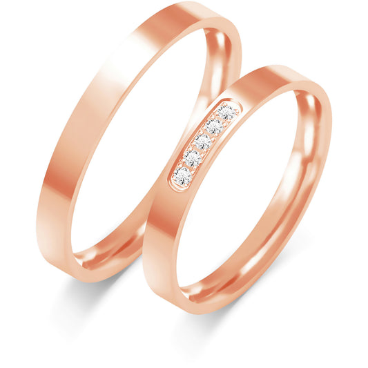Yvaria 2.80 mm + 2.80 mm - 0,045 ct. Diamanten
