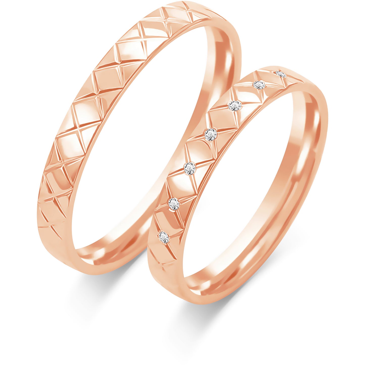 Primavera 3.00 mm + 3.00 mm - 0,035 ct. Diamanten