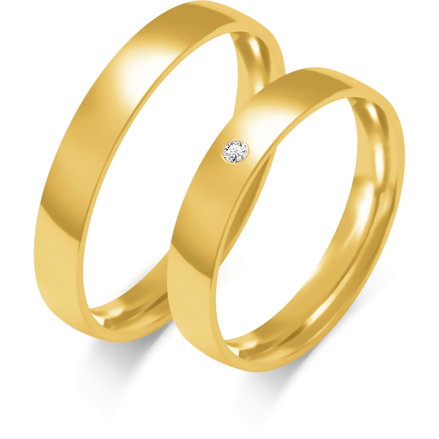 Leontina 3.50 mm + 3.50 mm - 0,014 ct. Diamanten