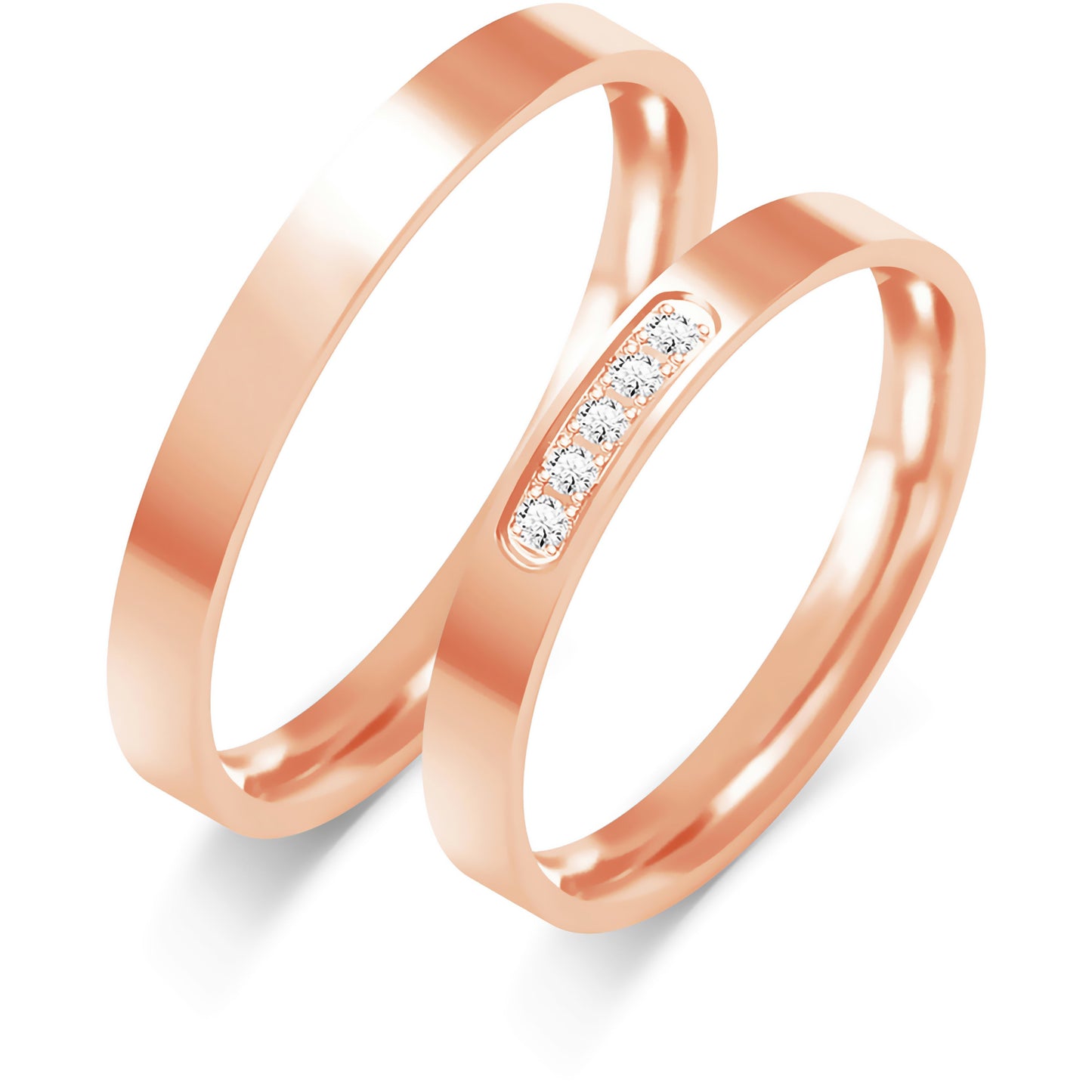Cressida 2.80 mm + 2.80 mm - 0,045 ct. Diamanten