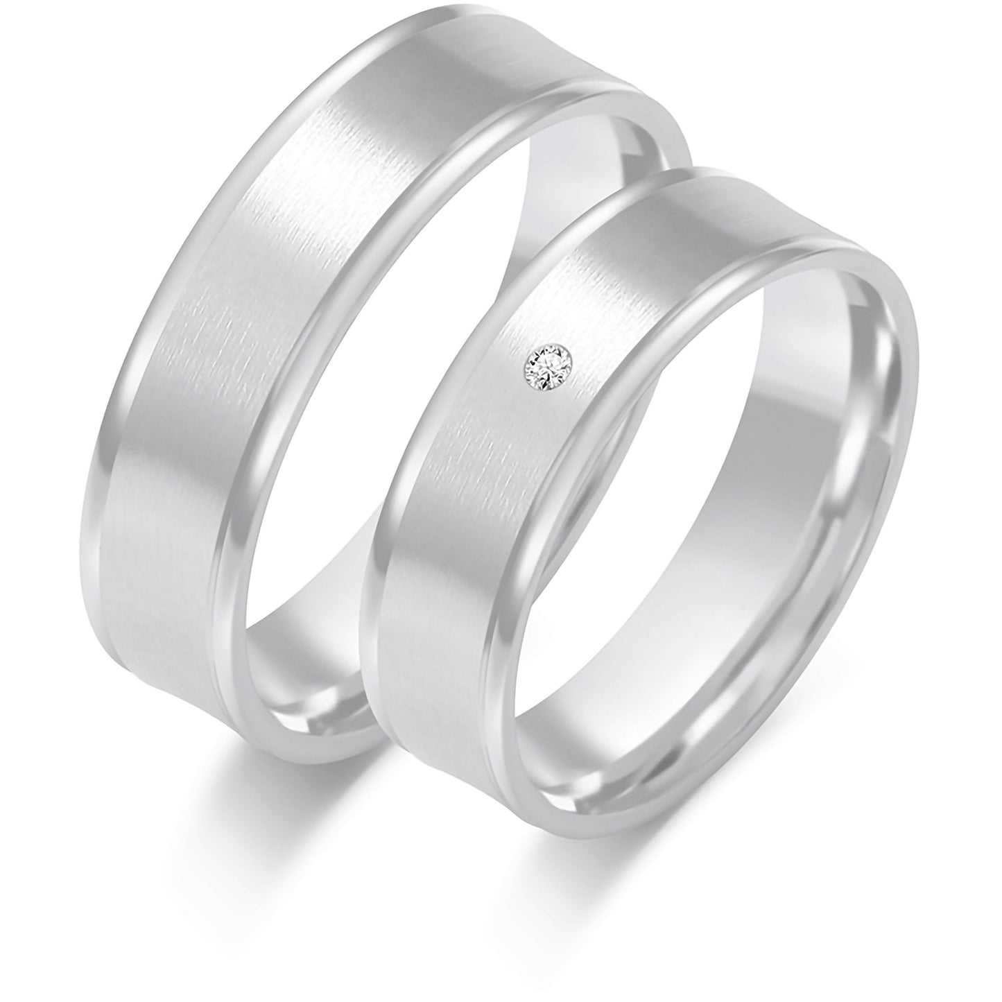 Jacinda 6.00 mm + 6.00 mm - 0,014 ct. Diamanten