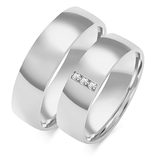 Olivianne 5.50 mm + 5.50 mm - 0,042 ct. Diamanten
