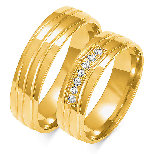 Palissia 6.00 mm + 6.00 mm - 0,098 ct. Diamanten