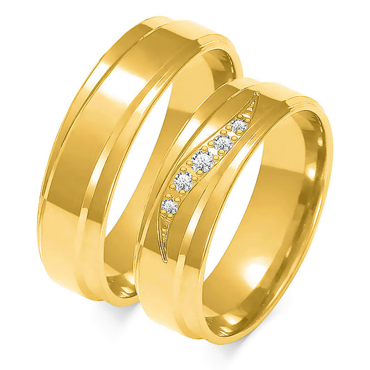 Adalina 6.00 mm + 6.00 mm - 0,068 ct. Diamanten
