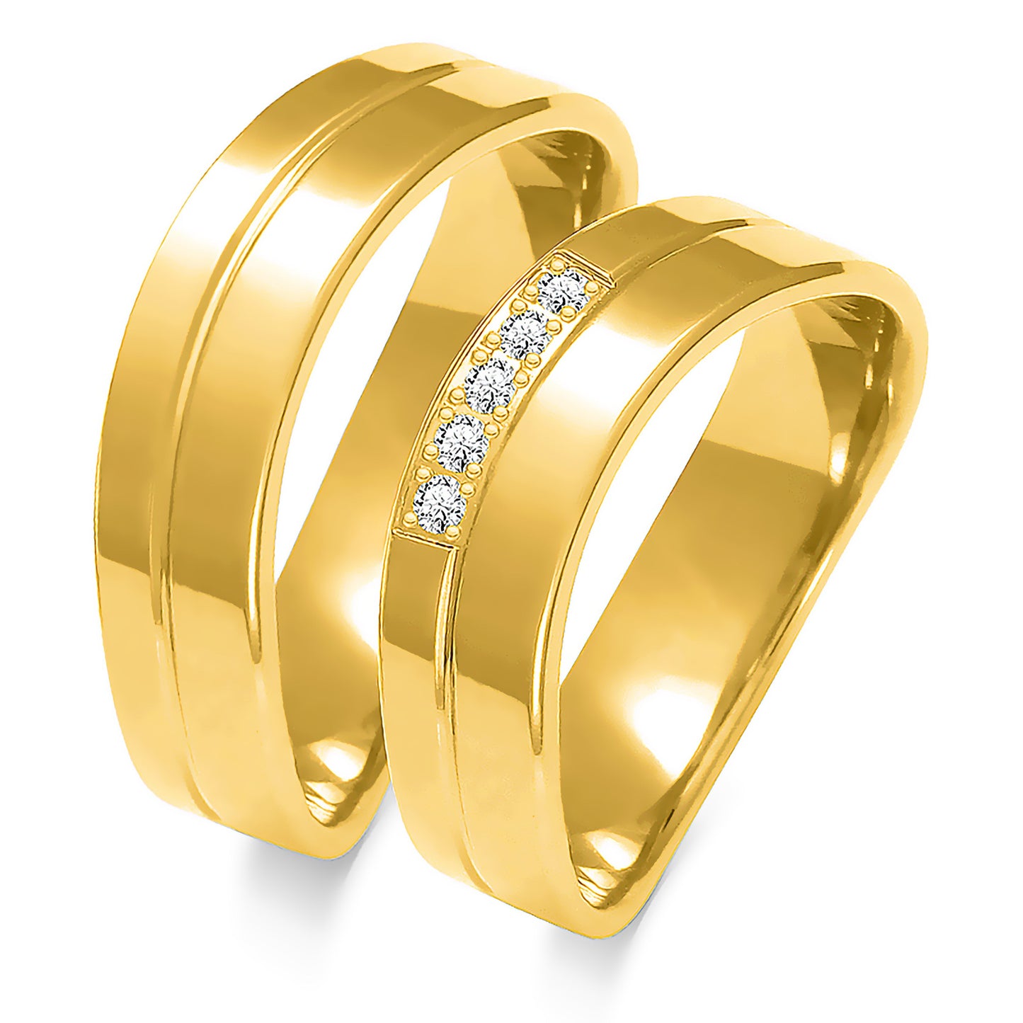 Alara 7.70 mm + 7.70 mm - 0,07 ct. Diamanten