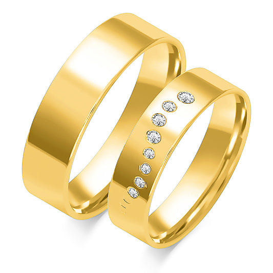 Caelina 5.00 mm + 5.00 mm - 0,1 ct. Diamanten