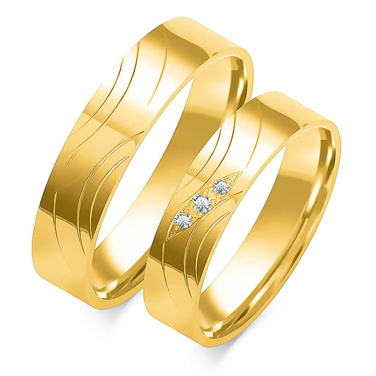 Ameliora 5.00 mm + 5.00 mm - 0,096 ct. Diamanten