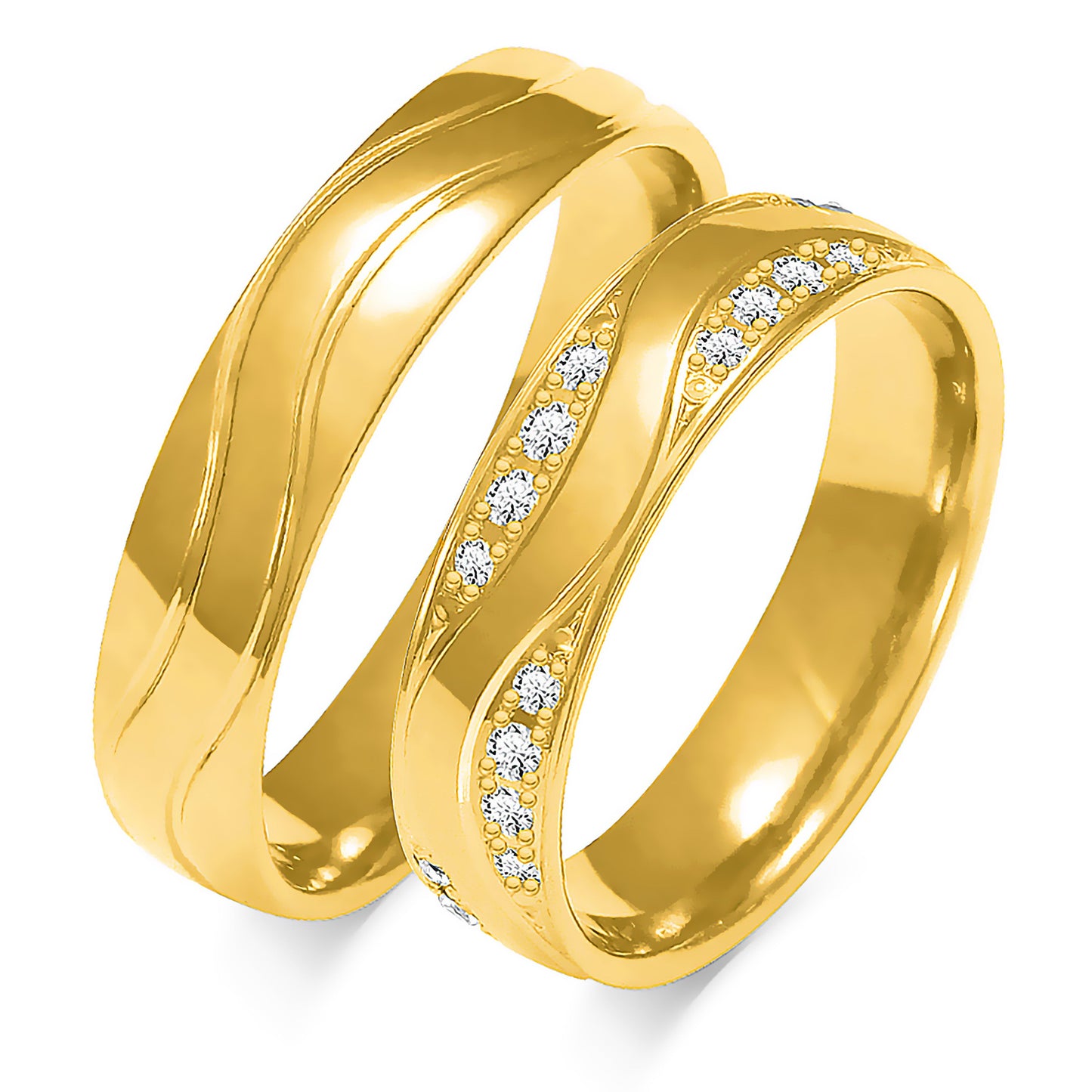 Esmaria 5.00 mm + 5.00 mm - 0,368 ct. Diamanten