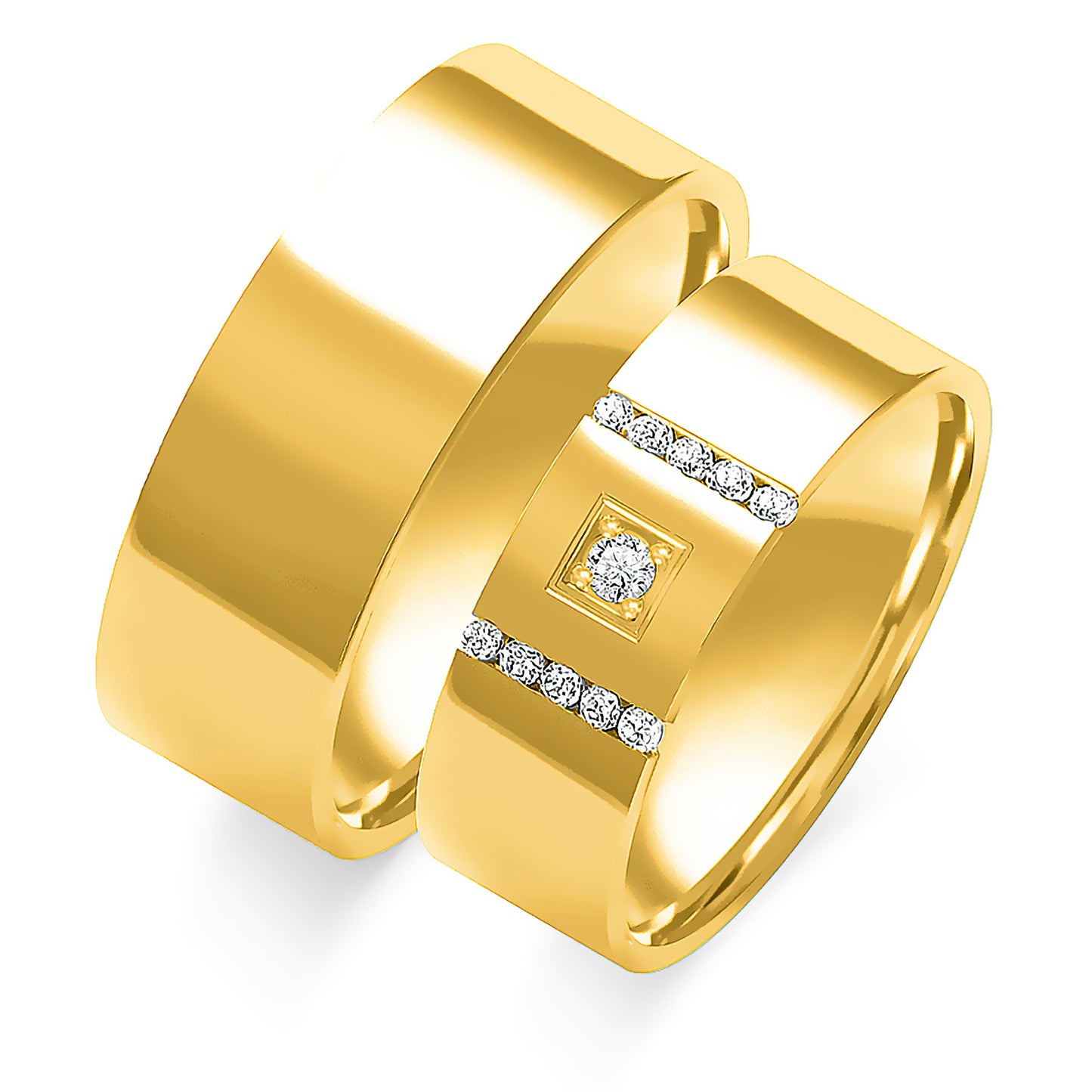 Oriana 7.00 mm + 7.00 mm - 0,123 ct. Diamanten