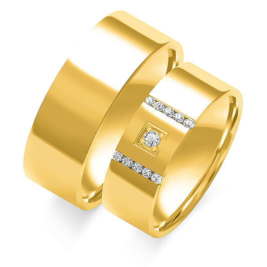 Oriana 7.00 mm + 7.00 mm - 0,123 ct. Diamanten