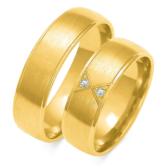 Paloma 6.50 mm + 6.50 mm - 0,028 ct. Diamanten