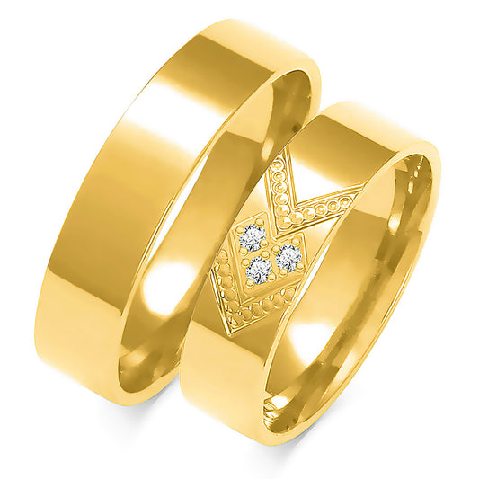 Lumaria 5.50 mm + 5.50 mm - 0,042 ct. Diamanten