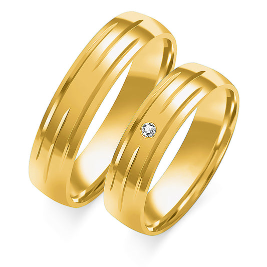 Quintina 5.00 mm + 5.00 mm - 0,014 ct. Diamanten