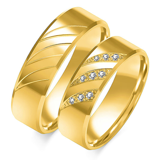 Stellanova 6.00 mm + 6.00 mm - 0,111 ct. Diamanten