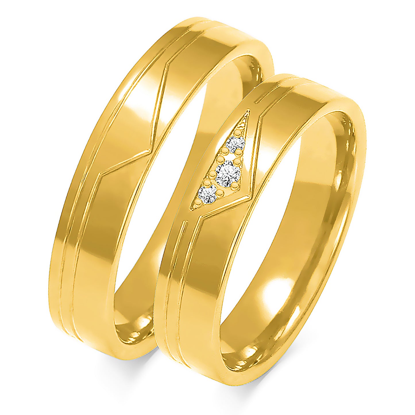 Trivianne 4.50 mm + 4.50 mm - 0,04 ct. Diamanten