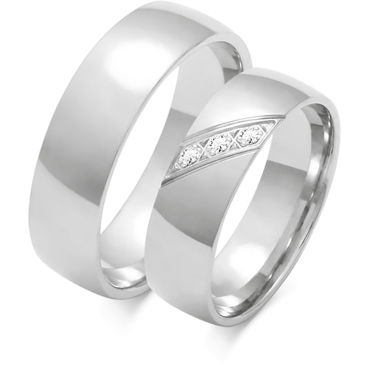 Sabella 6.00 mm + 6.00 mm - 0,042 ct. Diamanten